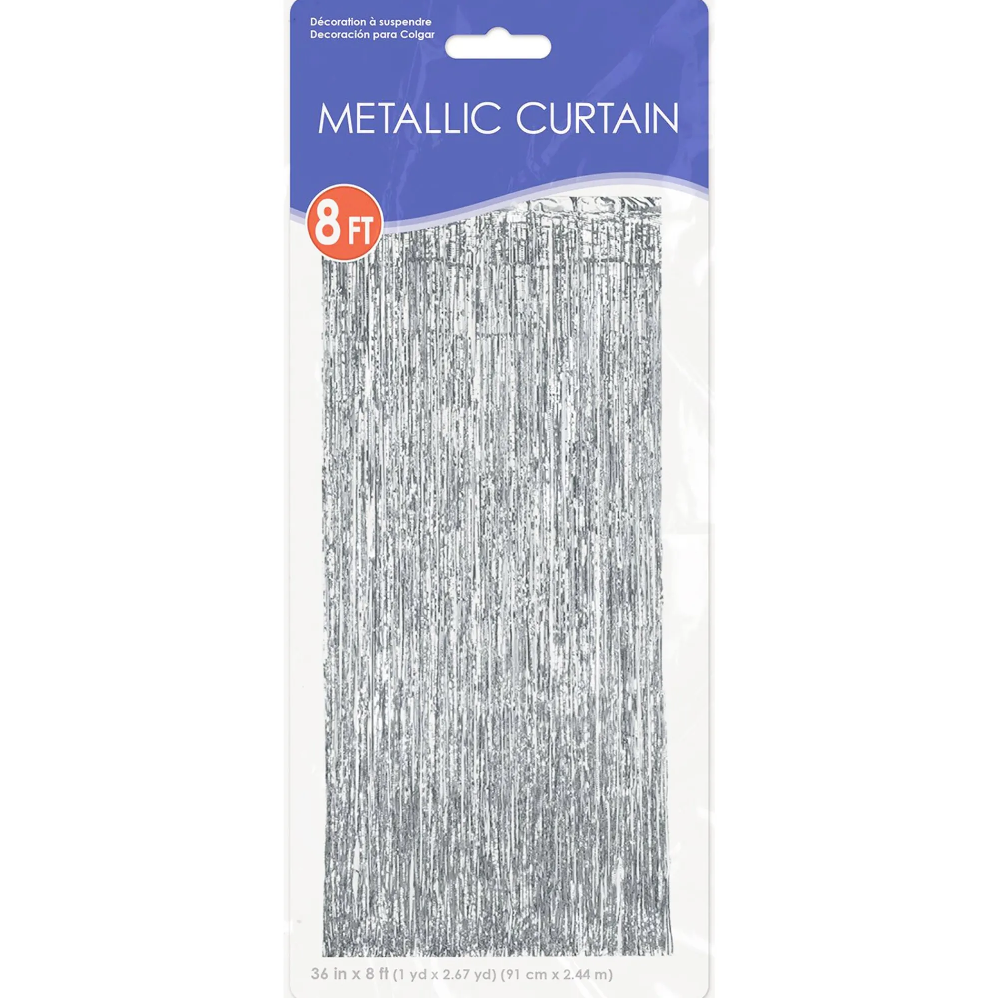 Discount Windy City Novelties Silver Metallic Fringe Curtain