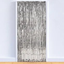 Discount Windy City Novelties Silver Metallic Fringe Curtain
