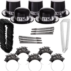 Sale Windy City Novelties Silver Showboat New Year Party Kit for 100