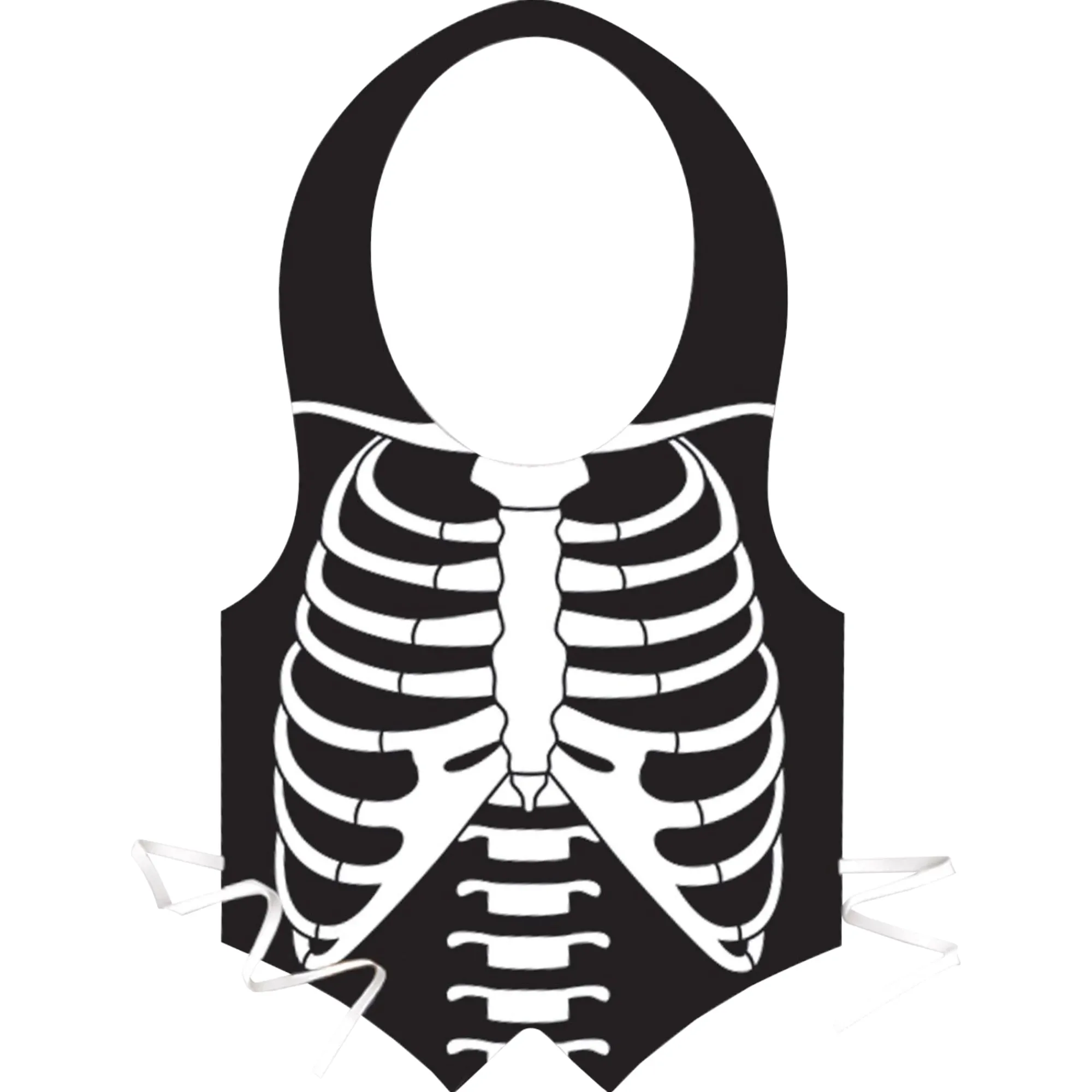 Discount Windy City Novelties Skeleton Rib Cage Vest