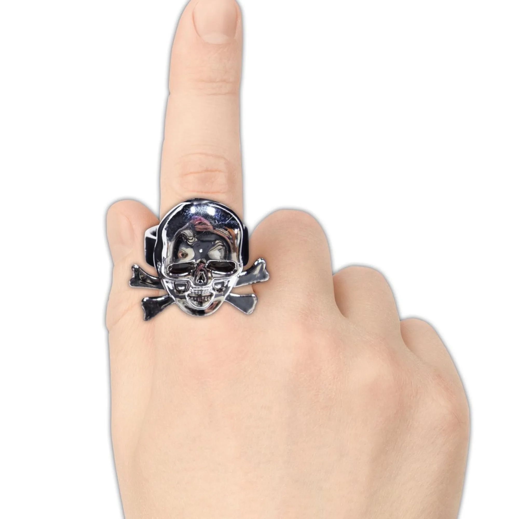New Windy City Novelties Skull & Crossbones Rings