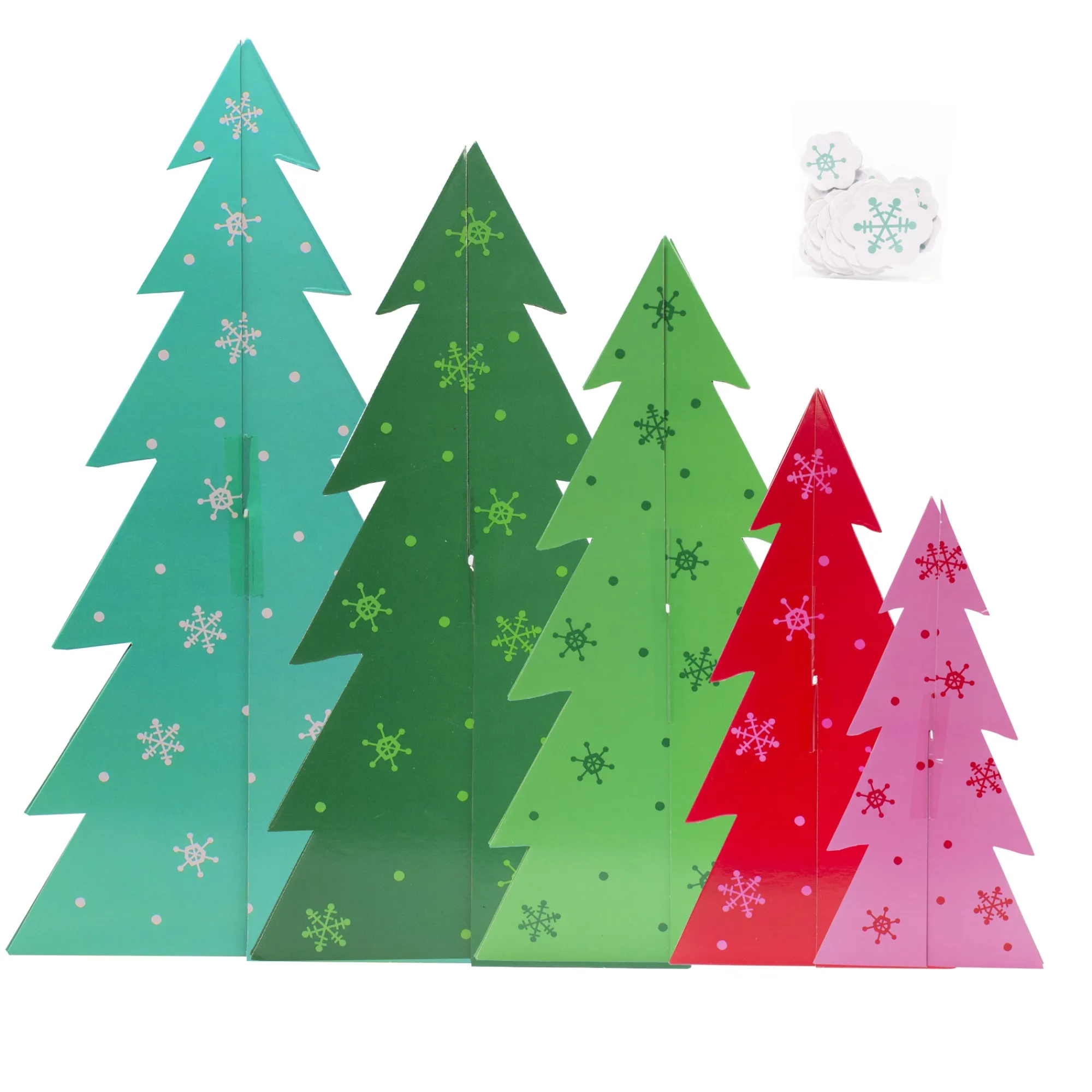 Best Windy City Novelties Slotted Colorful Paper Trees