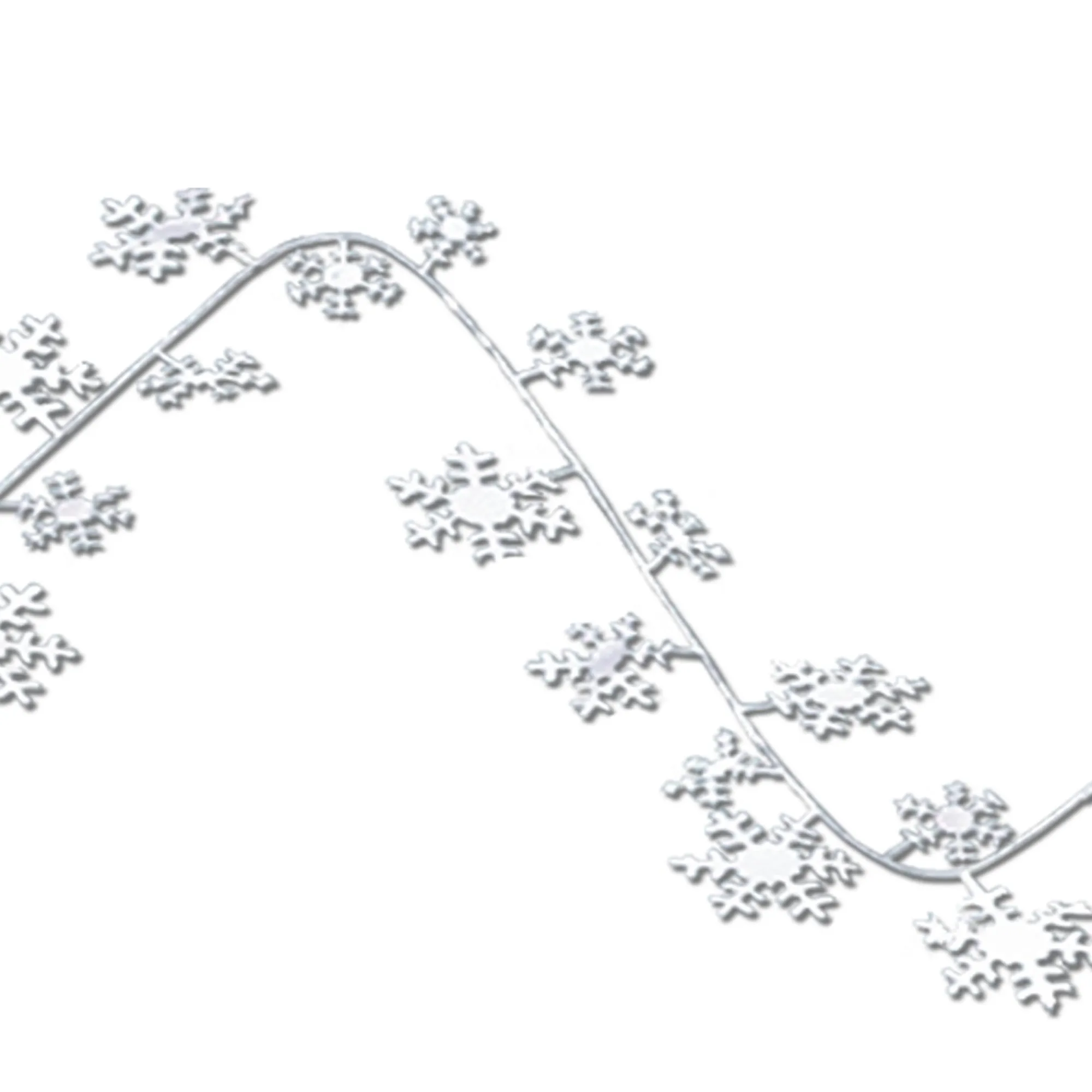 Windy City Novelties Snowflakes 25' Garland