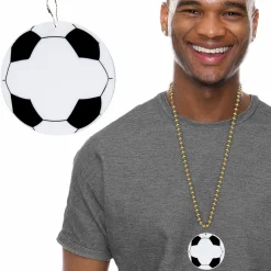 Hot Windy City Novelties Soccer Ball Plastic 2 1/2" Medallion