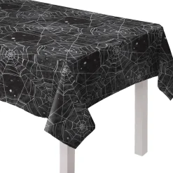 Best Windy City Novelties Spider Web Flannel-Backed Table Cover