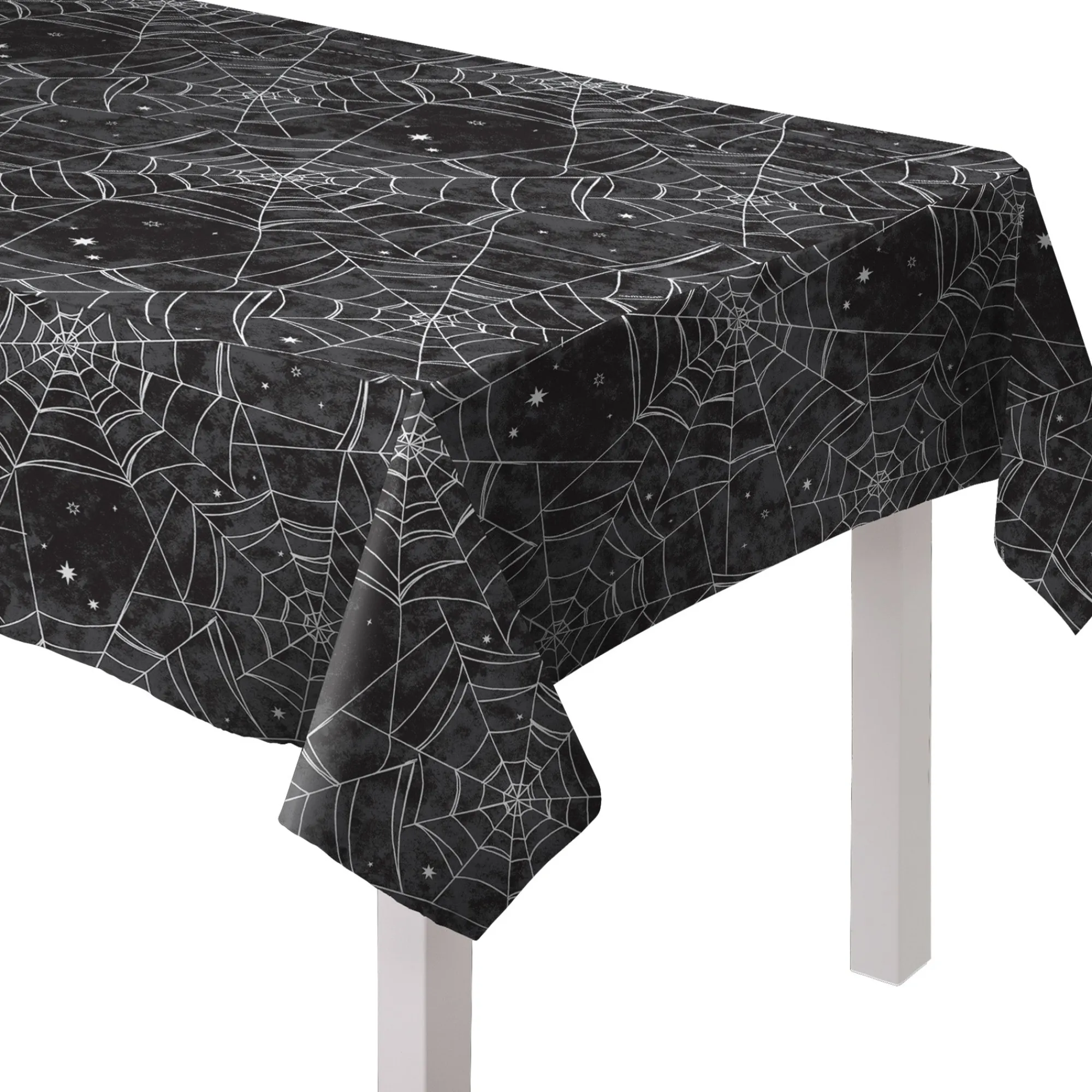 Best Windy City Novelties Spider Web Flannel-Backed Table Cover