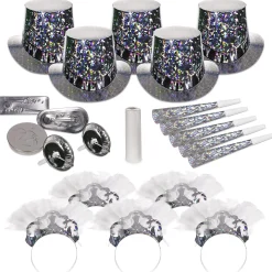 New Windy City Novelties Sterling Silver New Year Party Kit For 10