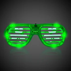 Best Windy City Novelties St. Patrick's Day LED Sunglasses Retail Hanging Display