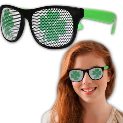 Online Windy City Novelties St. Patrick's Shamrock Party Sunglasses