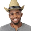 Online Windy City Novelties Straw Cowboy Hat with Strap