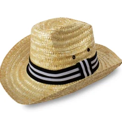 Online Windy City Novelties Straw Cowboy Hat with Strap