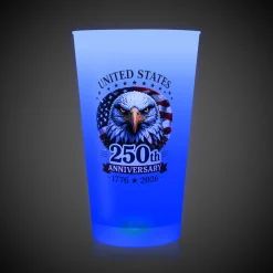 New Windy City Novelties 250th Anniversary Blue LED 16 oz. Cup