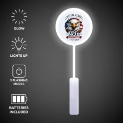 New Windy City Novelties 250th Anniversary LED 18" Circle Wand