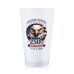 Clearance Windy City Novelties 250th Anniversary Red LED 16 oz. Cup