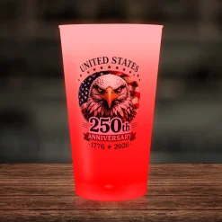 Clearance Windy City Novelties 250th Anniversary Red LED 16 oz. Cup