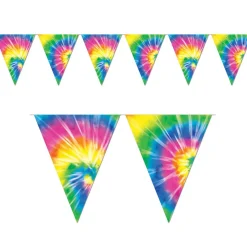 Clearance Windy City Novelties Tie Dye 12' Pennant Banner