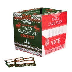 Hot Windy City Novelties Ugly Christmas Sweater Ballot Box