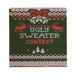 Hot Windy City Novelties Ugly Christmas Sweater Ballot Box