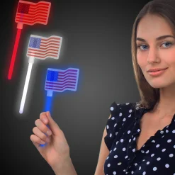 Online Windy City Novelties USA Flag Glow Wands