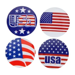 Online Windy City Novelties USA Patriotic Buttons