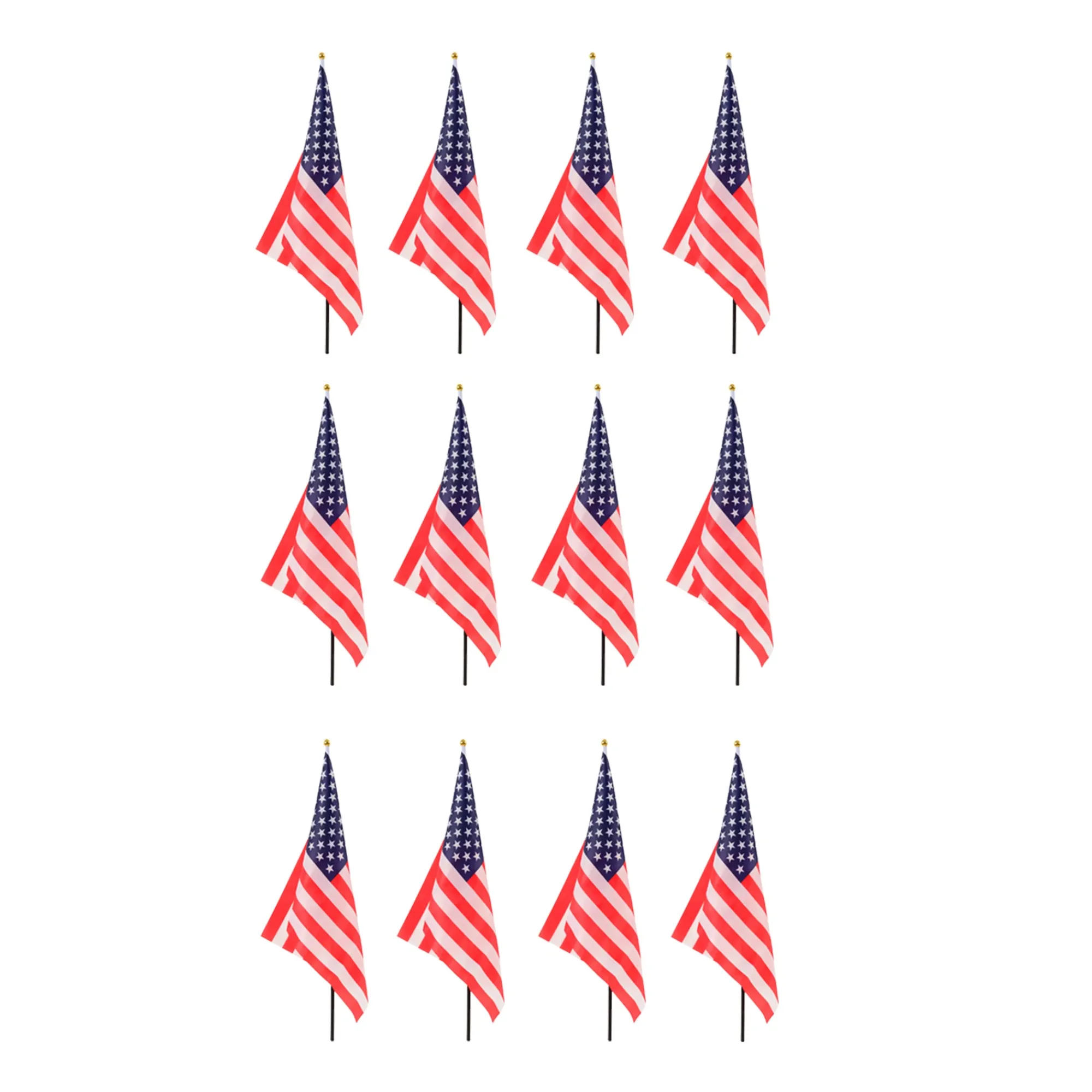 Discount Windy City Novelties USA 12"x18" Cloth Flags