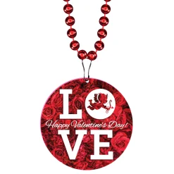 Online Windy City Novelties Valentine's Love Medallion Bead Necklaces