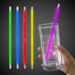 Clearance Windy City Novelties Variety Pack 9" Glow Straws Assorted Colors