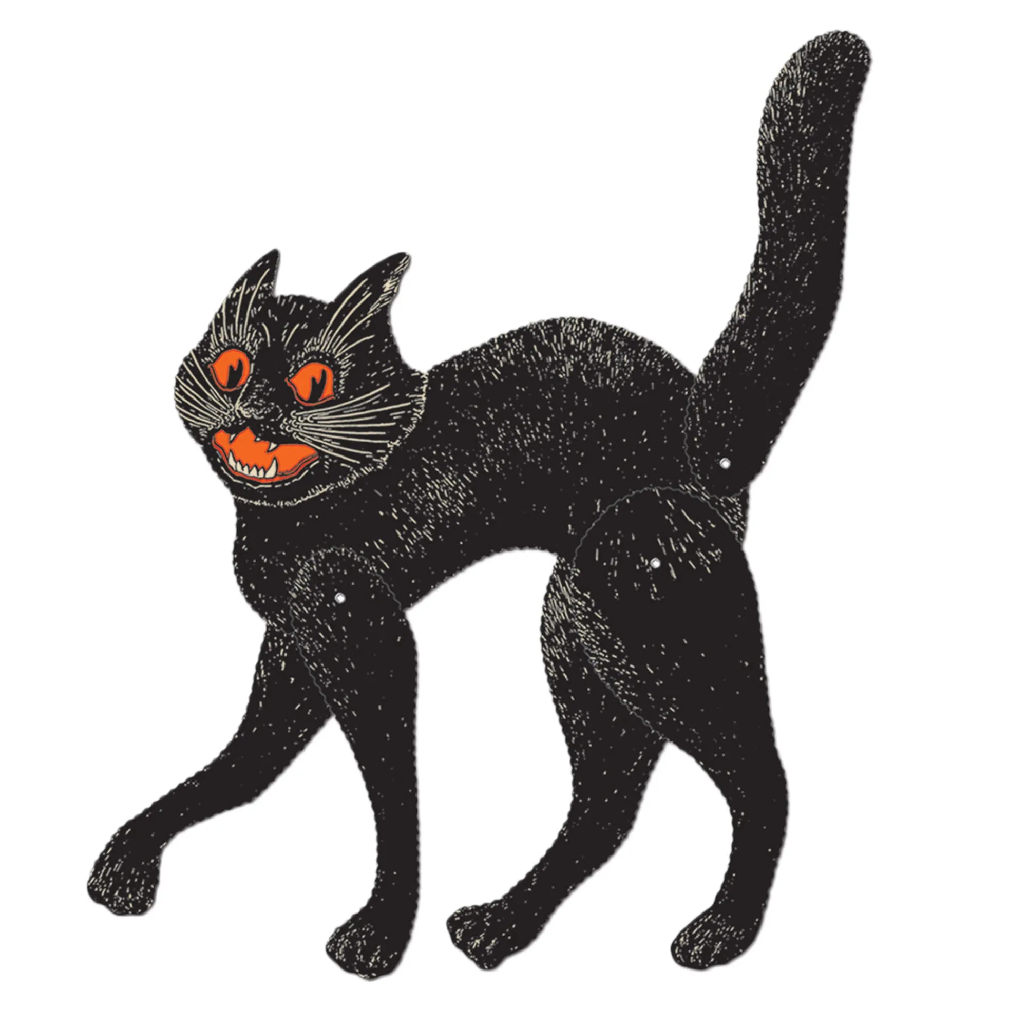 Best Windy City Novelties Vintage Halloween Black Cat Jointed Cutout