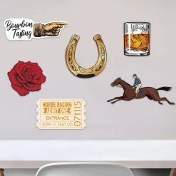 New Windy City Novelties Vintage Horse Racing Mini Cutouts