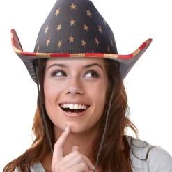 Best Windy City Novelties Vintage Patriotic Cowboy Hat