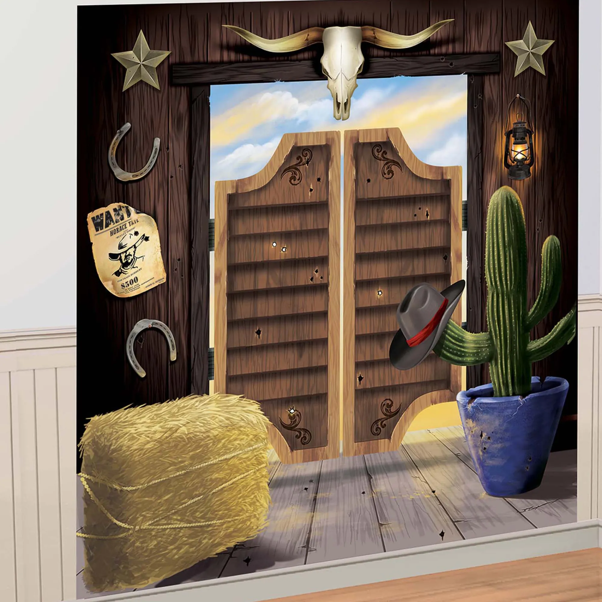 Sale Windy City Novelties Western Selfie Scene Setter Backdrop