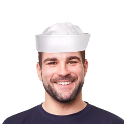 New Windy City Novelties White Cloth Sailor Hats
