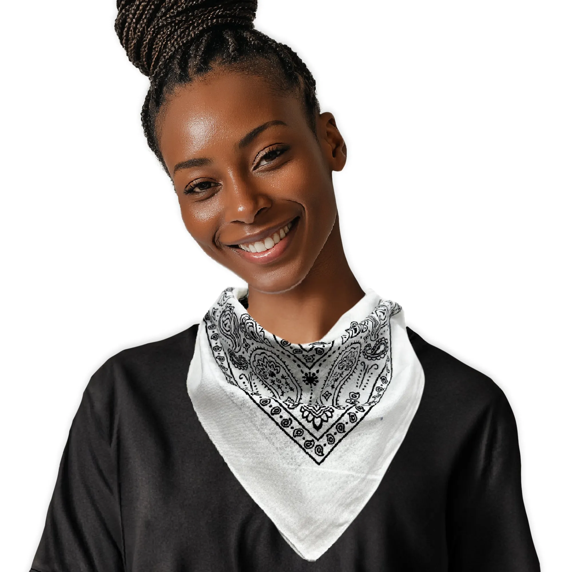 Online Windy City Novelties Cotton Bandanas White