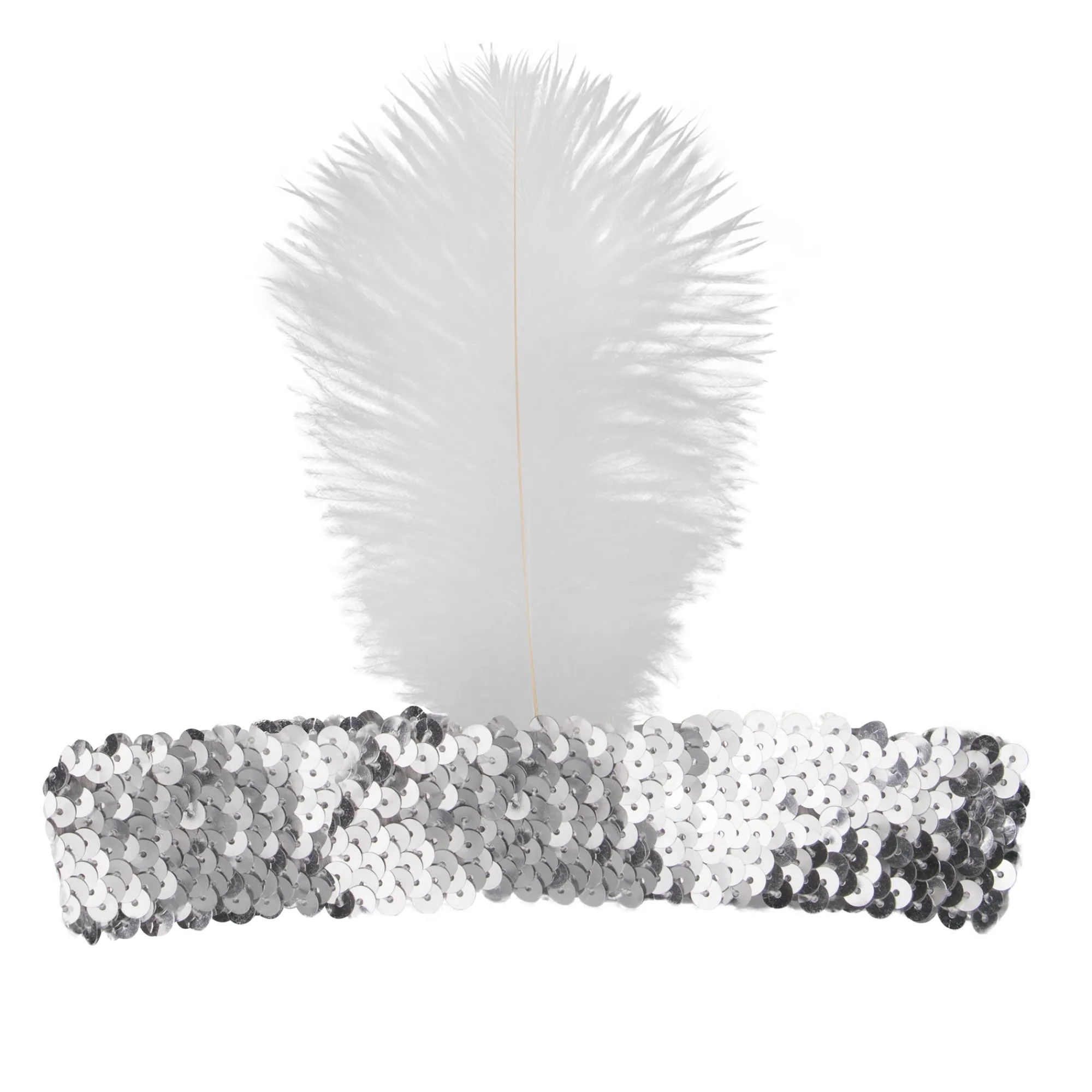 Online Windy City Novelties White Feather Headband