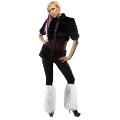 Best Windy City Novelties White Furry Leg Warmers
