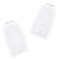 Best Windy City Novelties White Furry Leg Warmers