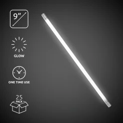 Sale Windy City Novelties 9" Glow Straws White