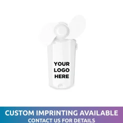 Outlet Windy City Novelties White Handheld Mini 3 3/4" Fan