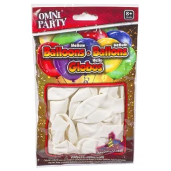 Discount Windy City Novelties White 9" Helium Balloons