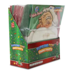 Clearance Windy City Novelties White Holiday Beards Retail Display
