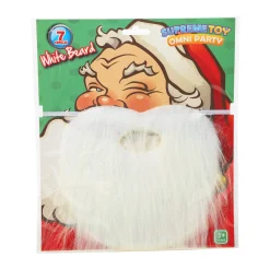 Clearance Windy City Novelties White Holiday Beards Retail Display