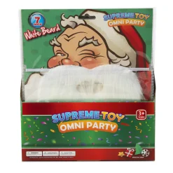 Clearance Windy City Novelties White Holiday Beards Retail Display