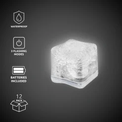 Windy City Novelties LED Ice Cubes White