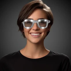 Windy City Novelties LED Retro Sunglasses White
