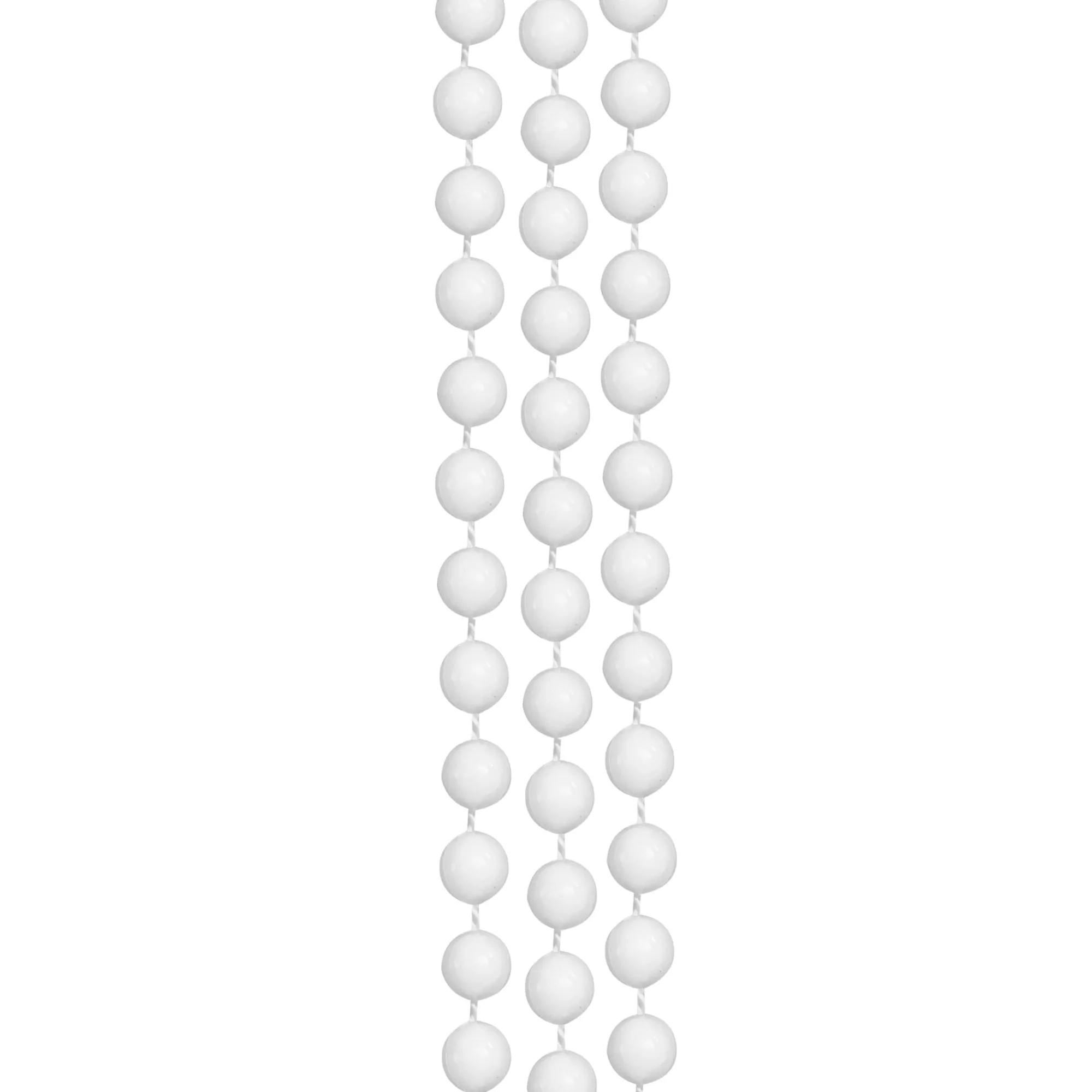 Outlet Windy City Novelties White 33" 7mm Bead Necklaces