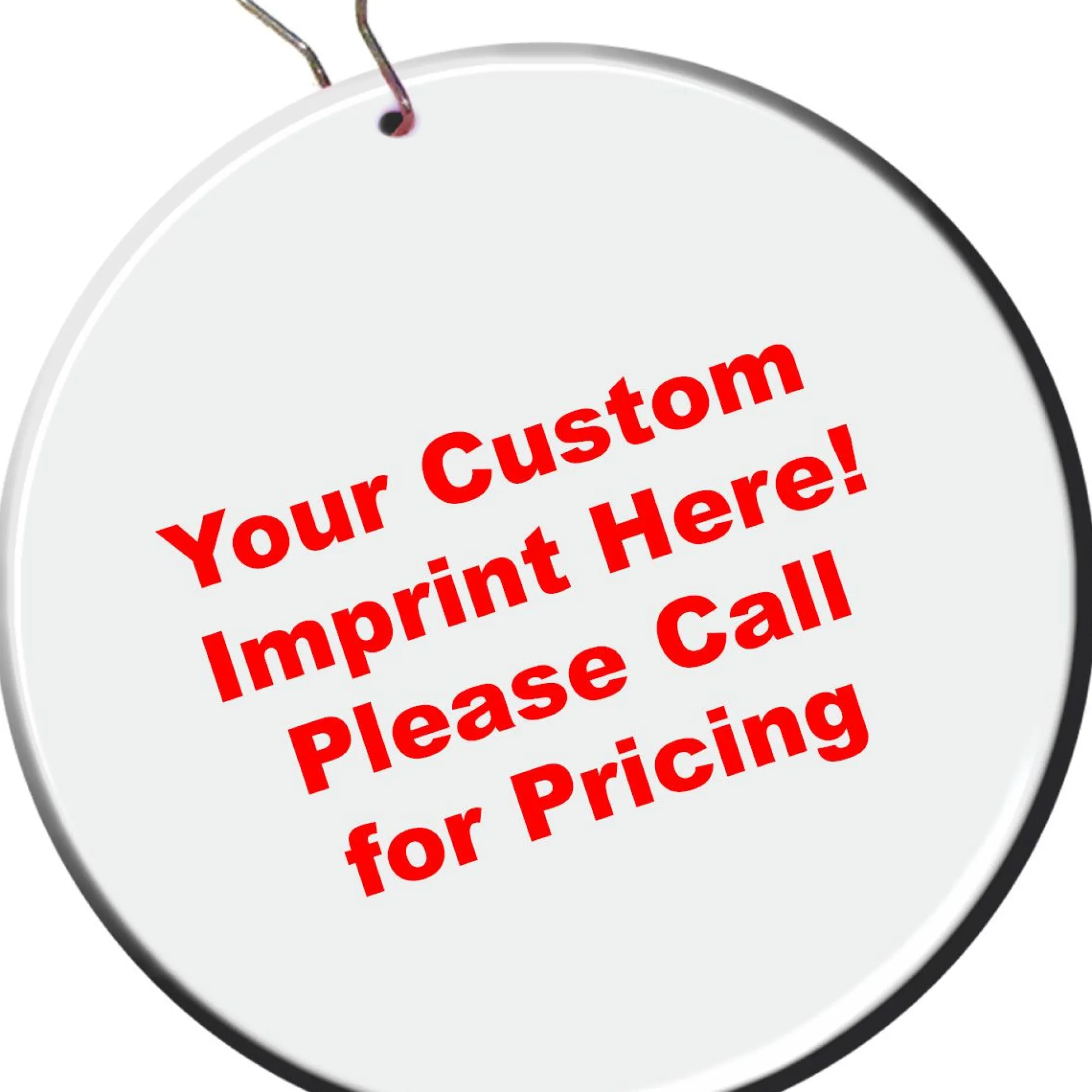 Hot Windy City Novelties White Plastic 2 1/2" Medallion