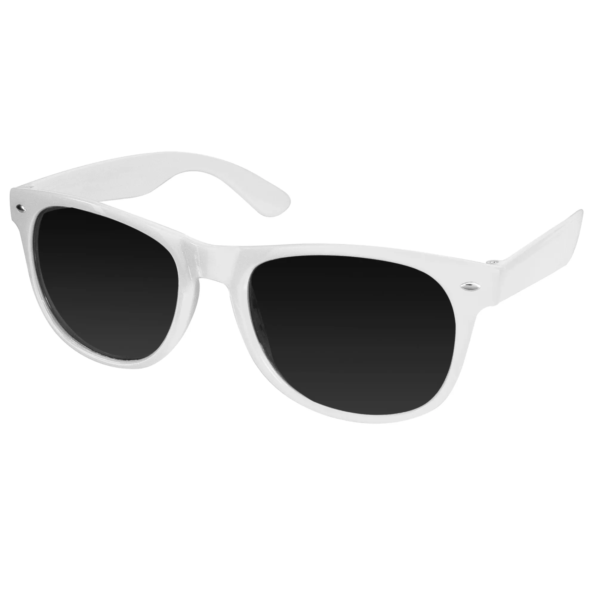 Discount Windy City Novelties Retro Sunglasses White
