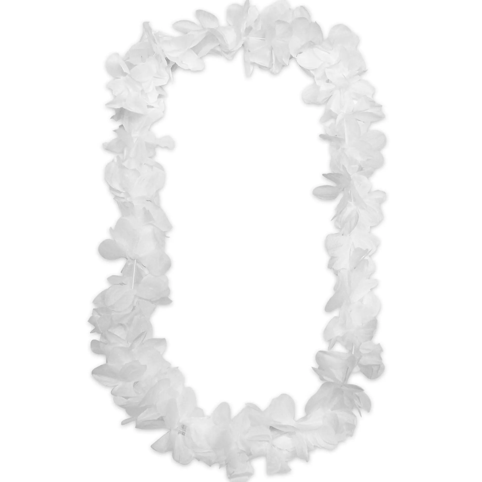 Hot Windy City Novelties White Silk 42" Flower Leis