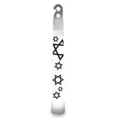 Hot Windy City Novelties Star Of David 6" Glow Sticks White