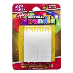 Online Windy City Novelties White Striped Candles